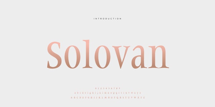 Elegant wedding font Pro Vector, Luxury Royal Abstract minimal modern font vector