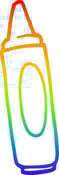 rainbow gradient line drawing cartoon coloring crayon vector