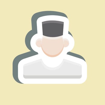 Sticker Dentist. suitable for medicine symbol. simple design editable. design template vector. simple illustration vector