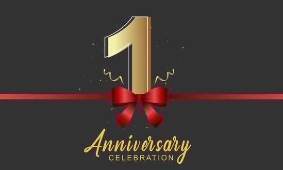 Anniversary fireworks and celebration background. Birthday or wedding party event decoration vector
