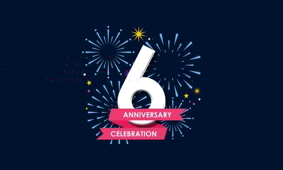 Anniversary fireworks and celebration background. Birthday or wedding party event decoration vector
