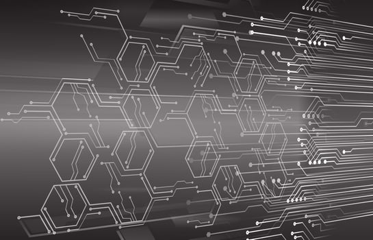 cyber circuit future technology concept background vector