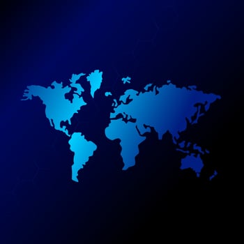 World map landpage website template vector background wallpaper.