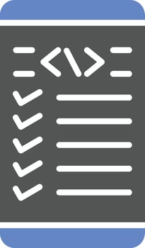 Mobile Coding Icon Style vector