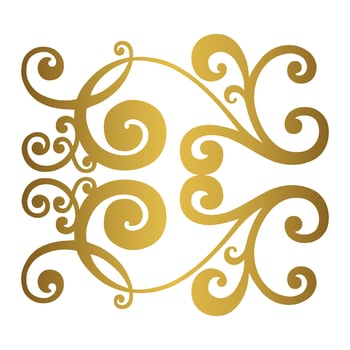 Vector damask vintage baroque scroll ornament swirl. Victorian monogram heraldic shield swirl. Retro floral leaf pattern border foliage antique  acanthus calligraphy engraved tattoo.Tile decor element