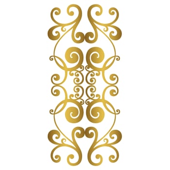 Vector damask vintage baroque scroll ornament swirl. Victorian monogram heraldic shield swirl. Retro floral leaf pattern border foliage antique  acanthus calligraphy engraved tattoo.Tile decor element