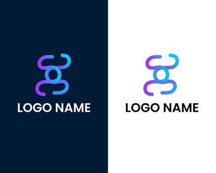 letter s and b modern logo design template vector