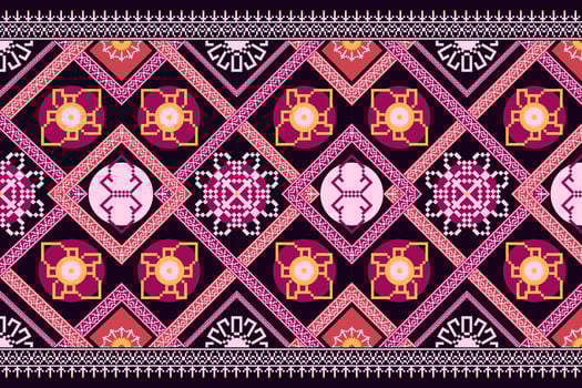 oriental ethnic geometry traditional seamless pattern design for background, rug, wallpaper, clothing, wrap, batik, cloth, embroidery style. vector