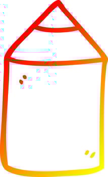 warm gradient line drawing cartoon colored pencil vector
