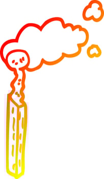 warm gradient line drawing cartoon match vector