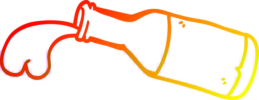 warm gradient line drawing cartoon magic potion vector