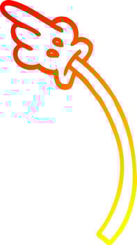warm gradient line drawing cartoon hand gestures vector