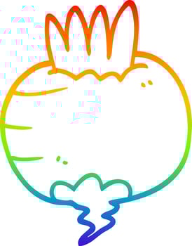 rainbow gradient line drawing cartoon swede vector