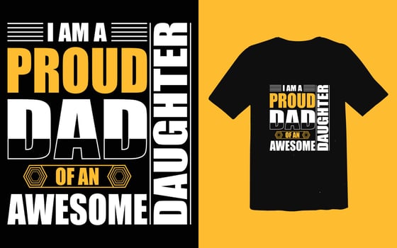 Father's day typographic T-shirt Design vector, Trendy Dad T-shirt Design vector