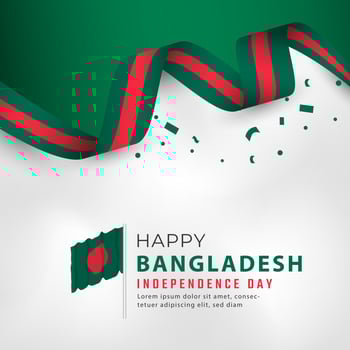 Happy Bangladesh Independence Day March 26th Celebration Vector Design Illustration. Template for Poster, Banner, Advertising, Greeting Card or Print Design Element