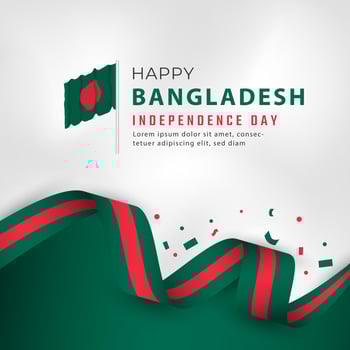 Happy Bangladesh Independence Day March 26th Celebration Vector Design Illustration. Template for Poster, Banner, Advertising, Greeting Card or Print Design Element