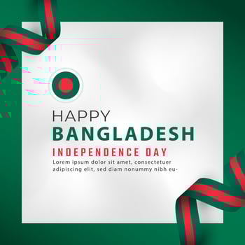 Happy Bangladesh Independence Day March 26th Celebration Vector Design Illustration. Template for Poster, Banner, Advertising, Greeting Card or Print Design Element