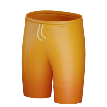 3d summer shorts object with transparent background png