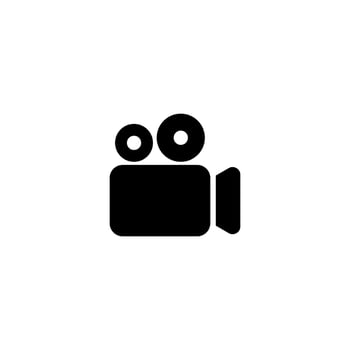 simple movie and video icon vector