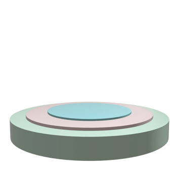 3D podium shape element png