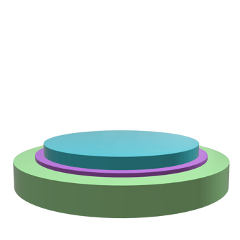 3D podium shape element png