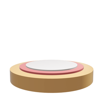 3D podium shape element png