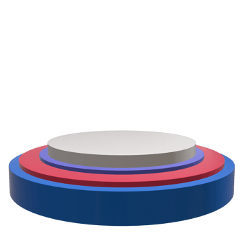 3D podium shape element png