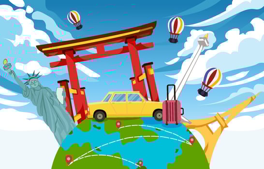 World Tourism Day Background vector
