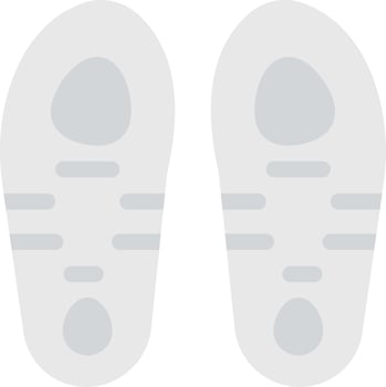footprint vector illustration on a background.Premium quality symbols.vector icons for concept and graphic design.