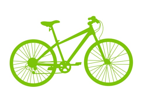 bicycle shape vector, illustration, icon or symbol design vector