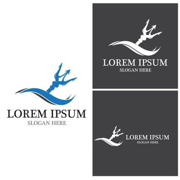 Trident Logo Template vector icon