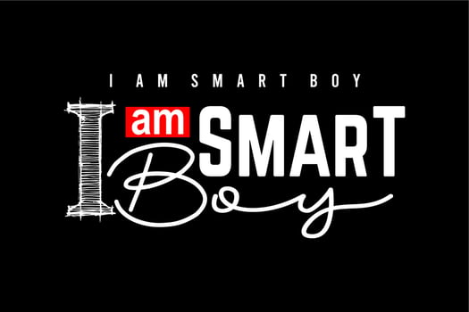 I am Smart Boy vector
