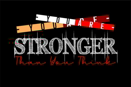 you are stronger vector