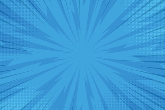 Vector retro comic blue background.