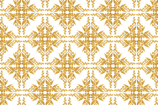 Abstract decorative golden floral pattern background vector