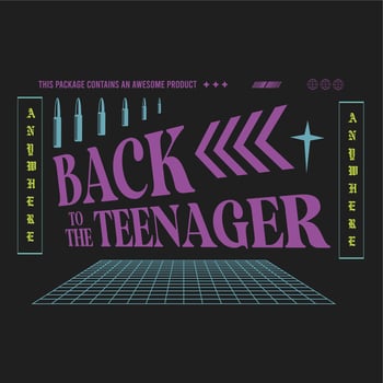 Back to the Teenager vector