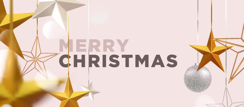 3d Christmas hanging ornament decoration gold pastel background vector