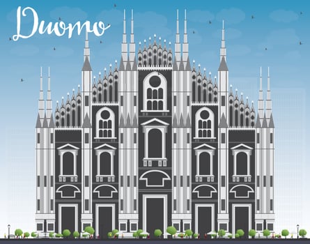 Duomo. Milan. Italy. Vector Illustration.