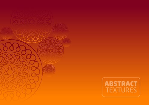 Vector of abstract circular pattern and background