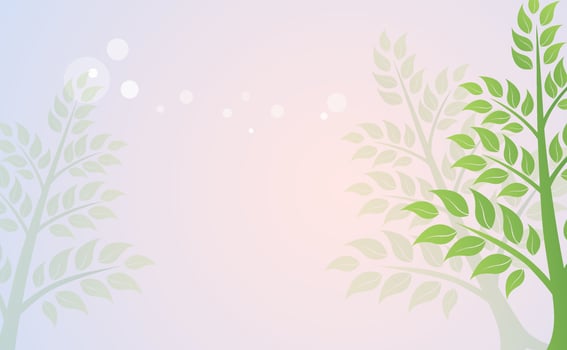 Plant pastel template vector