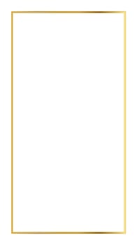 Rectangular Golden Frame Story on The White Background vector