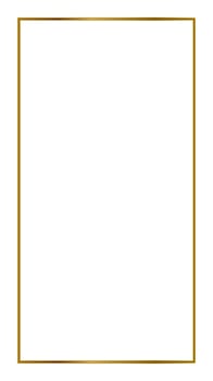 Rectangular Golden Frame Story on The White Background vector