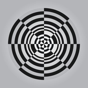 Geometric Circle Illusion Pattern Background Illustration Free Vector