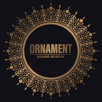 luxury ornament pattern circle design vector