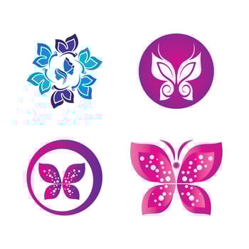 Beauty Butterfly icon design vector