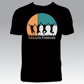 Cool Friendship T Shirt Design vector