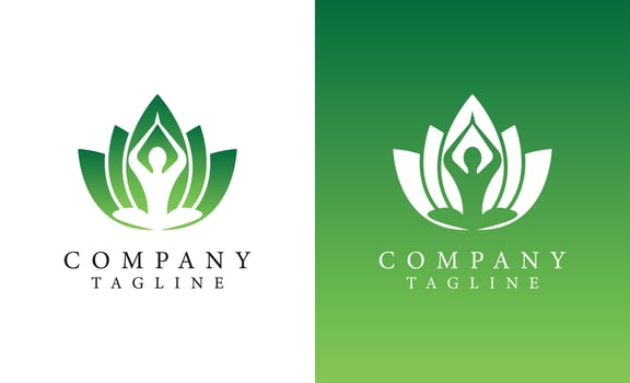lotus yoga logo. yoga logo free vector file