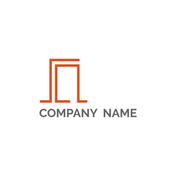 Initial letter logo template design isolated on white background, vector illustration