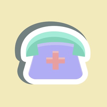 Sticker Calling. suitable for education symbol. simple design editable. design template vector. simple illustration vector