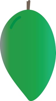 mango icon. mango logo sign. mango fruit icon. green mango symbol. vector